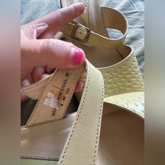 Dansko lime green Mules Comfort Block Heel size 38 7.5/8 - Picture 5 of 6